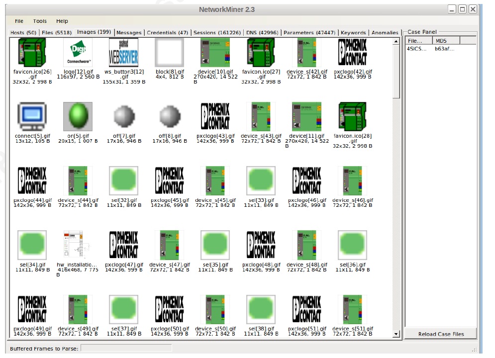 NetworkMiner forensic tool